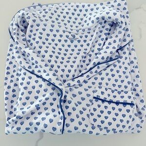 Roller Rabbit blue heart pajama shirt